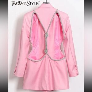 Pink RhineStone Blazer